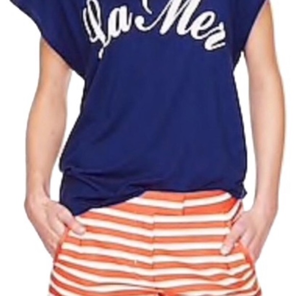 J.Crew Orange & White Striped Shorts - Picture 10 of 13